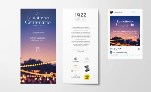 Naming, identità e immagine dell’evento La Notte del Cenetenario