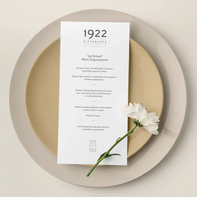 Menù Ristorante 1922